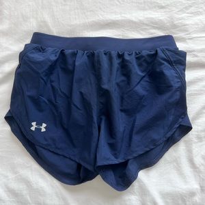 Under Armour Navy Blue Running Shorts